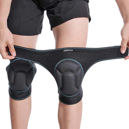 Men/Women Knee Pads for Gardening, Adjustable Straps, Black L,1 Pair