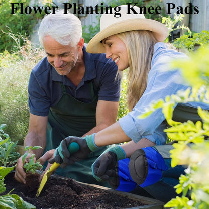 Men/Women Knee Pads for Gardening, Adjustable Straps, Black L,1 Pair