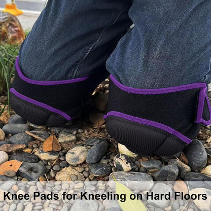 Men/Women Knee Pads for Gardening, Adjustable Straps, Black L,1 Pair