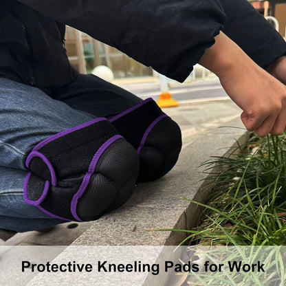 Men/Women Knee Pads for Gardening, Adjustable Straps, Black L,1 Pair