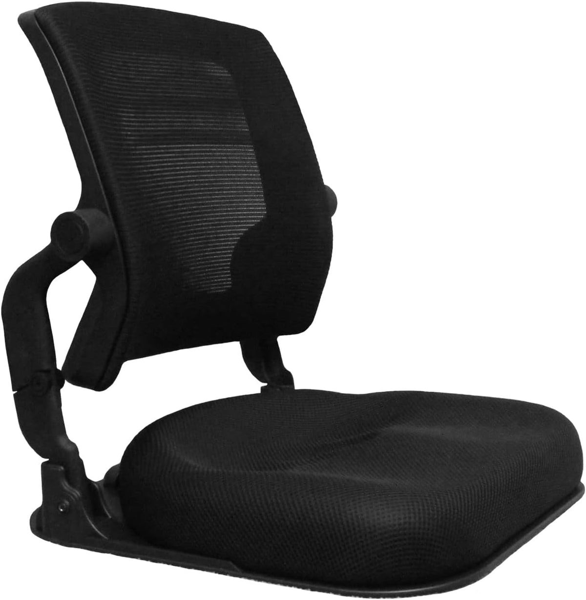 Patented Floor Chair with Back Support - Foldable Orthopedic Floor Chair for Adults/Children - Japanese Legless Seat for Meditation, TV, Pelvic Adjustment - Recliner with Back Support (Gray)