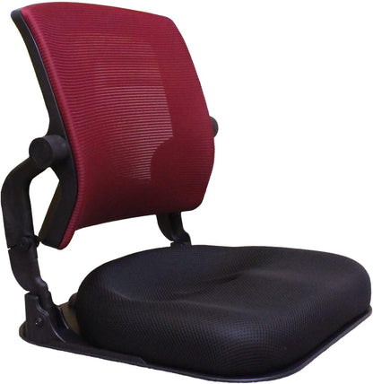 Patented Floor Chair with Back Support - Foldable Orthopedic Floor Chair for Adults/Children - Japanese Legless Seat for Meditation, TV, Pelvic Adjustment - Recliner with Back Support (Gray)