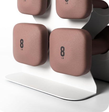 Dumbbell Rack, Sturdy Cast Iron for Space-Saving Home Gym Storage