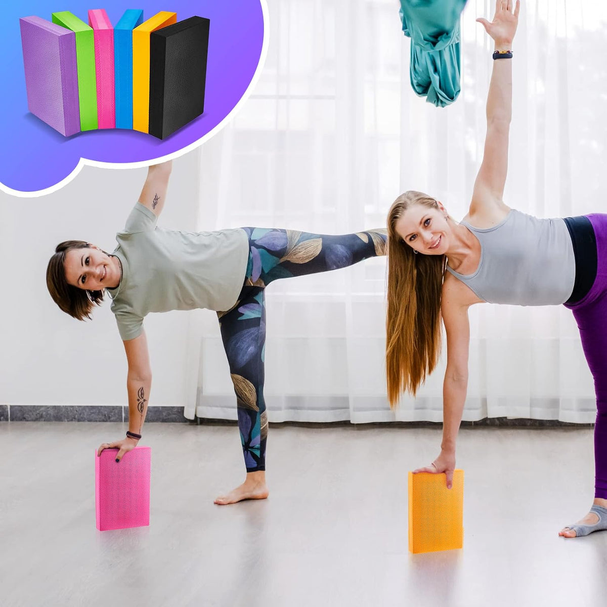 2/4/6 Pcs Balance Pad Foam Pad 11.81 x 7.87 x 1.97 Inch Yoga Mat Non Slip Cushion Exercise Knee Mat for Fitness Stability Stretching, Pilates, Physical Therapy, Core Trainer