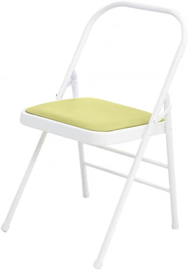 Yoga Chair,Backless Yoga Chair Prop,Pilates Chair,Yoga Chair Iyengar,Foldable and Portable Folding Stools for Yoga,Green