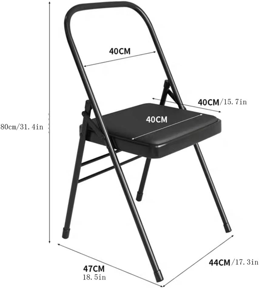 Yoga Chair,Backless Yoga Chair Prop,Pilates Chair,Yoga Chair Iyengar,Foldable and Portable Folding Stools for Yoga,Green