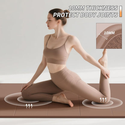 Foldable Yoga Mat 10MM Thick SGS Certified TPE 75x26" Portable