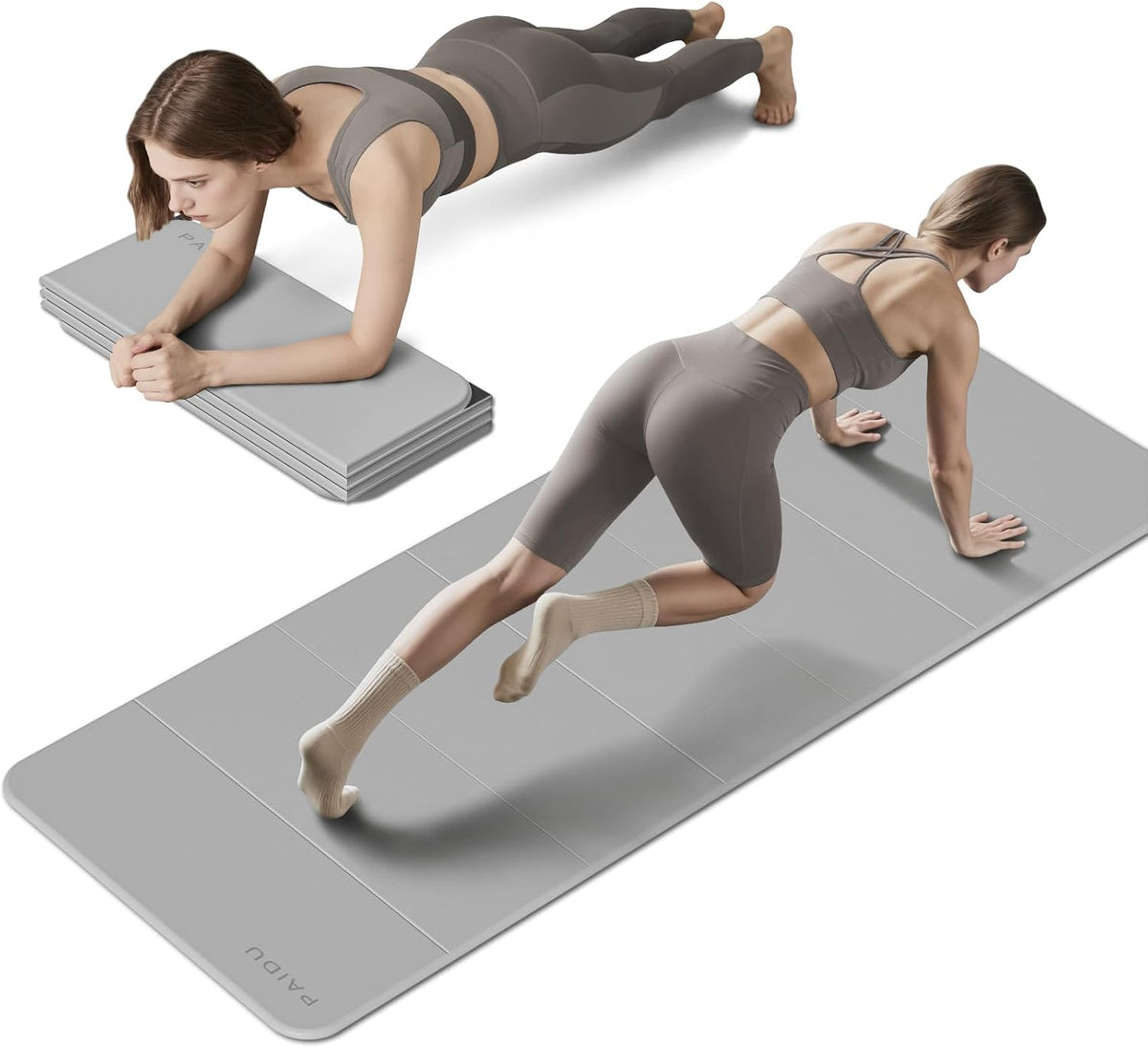 Foldable Yoga Mat 10MM Thick SGS Certified TPE 75x26" Portable