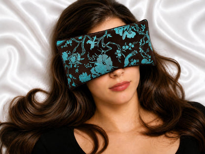 Handmade Luxe Serenity Eye Pillow - All-Natural Flaxseed - Unscented or Lavender Scented – Weighted Eye Mask for Yoga, Meditation, Hot & Cold Therapy
