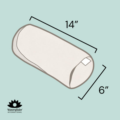 Buckwheat Neck Bolster, Husk Cervical Sleep Roll, Great for use as Body Pillow or in Your Yoga Practice (Black)