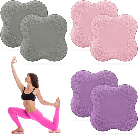 6 Pack Yoga Knee Pads, Pilates Knee Pad Cushion Extra Thick Foam for Knees Elbows Wrists Hands Head, Support Foam Pads for Women and Men