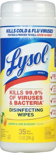 Disinfectant Wipes, For Disinfecting, Deodorizing, and Cleaning, Lemon & Lime Blossom, 35ct
