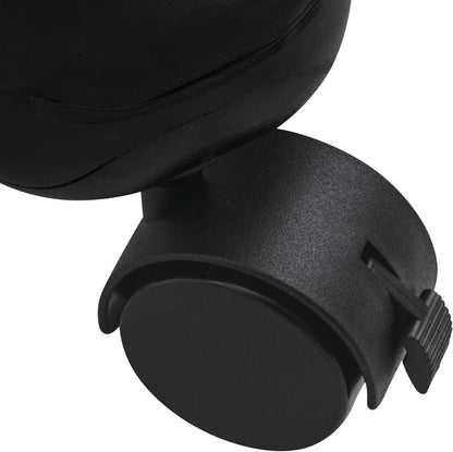Exercise Ball Chair: FitPro Balance Ball Chair with Wheels and Back Support for Home or Office Use - Includes Hand Pump - Black
