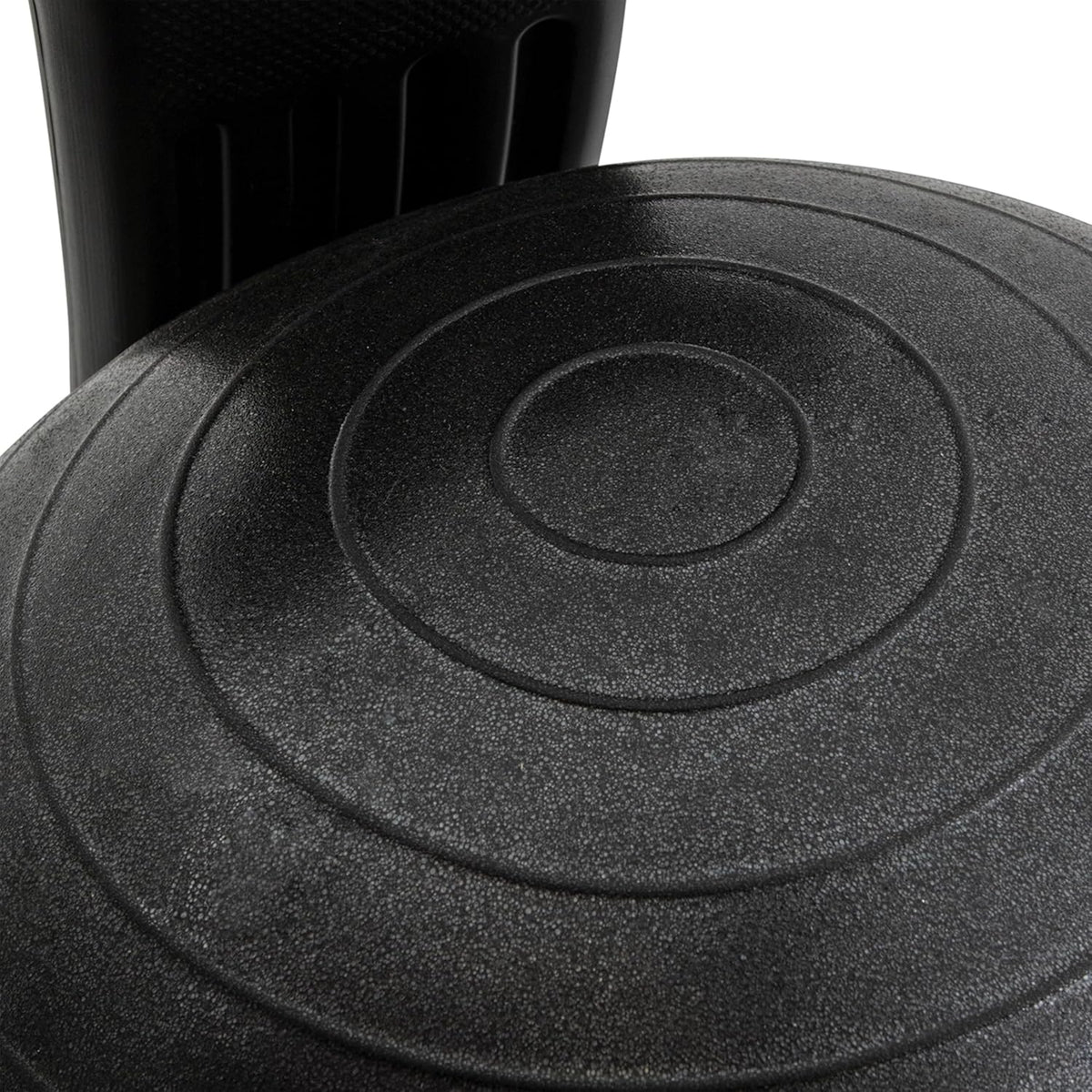 Exercise Ball Chair: FitPro Balance Ball Chair with Wheels and Back Support for Home or Office Use - Includes Hand Pump - Black