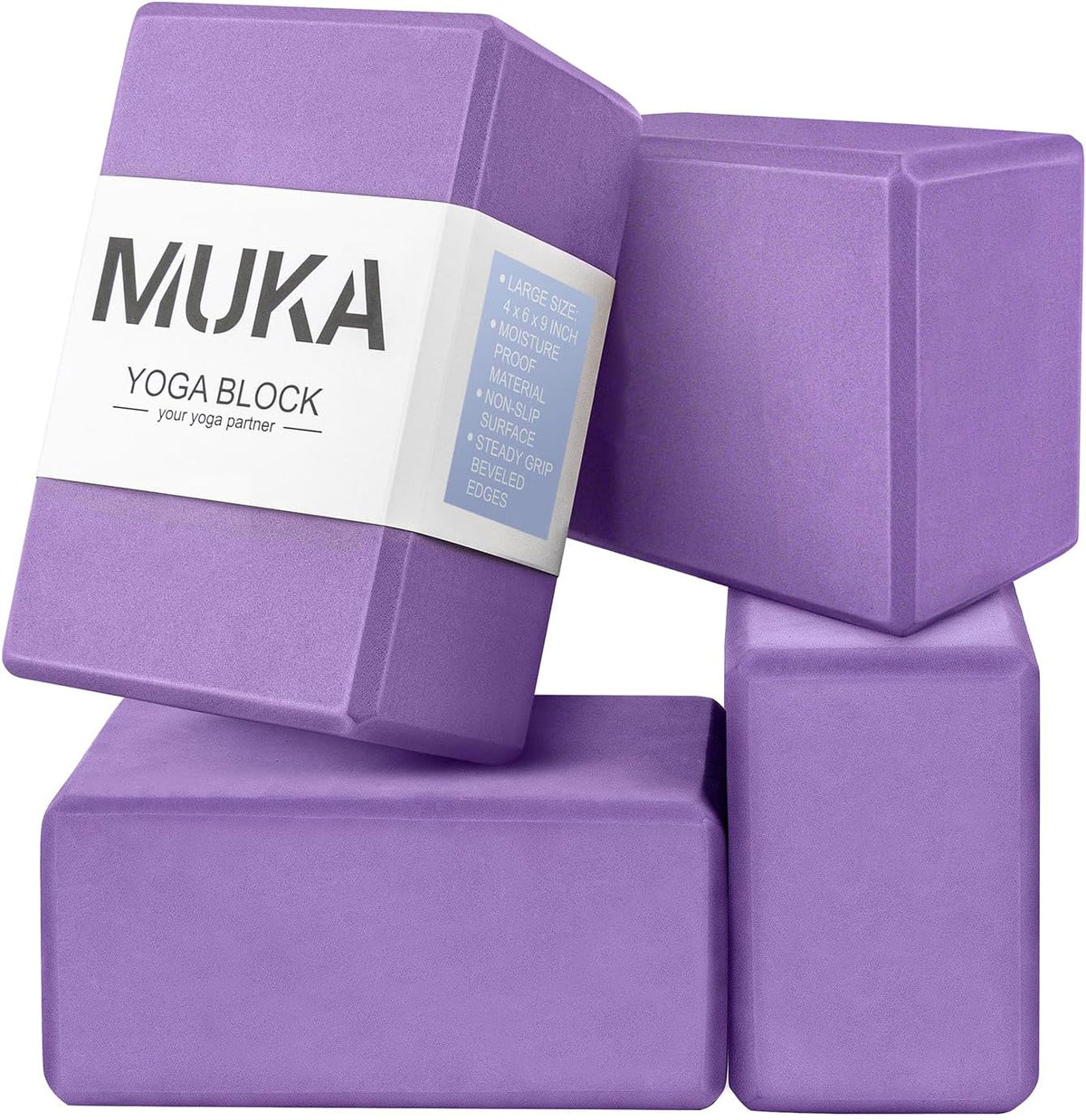 Yoga Blocks 4x6x9 Inch High Density EVA Foam Yoga Brick