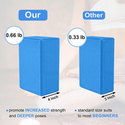 Yoga Blocks 4x6x9 Inch High Density EVA Foam Yoga Brick