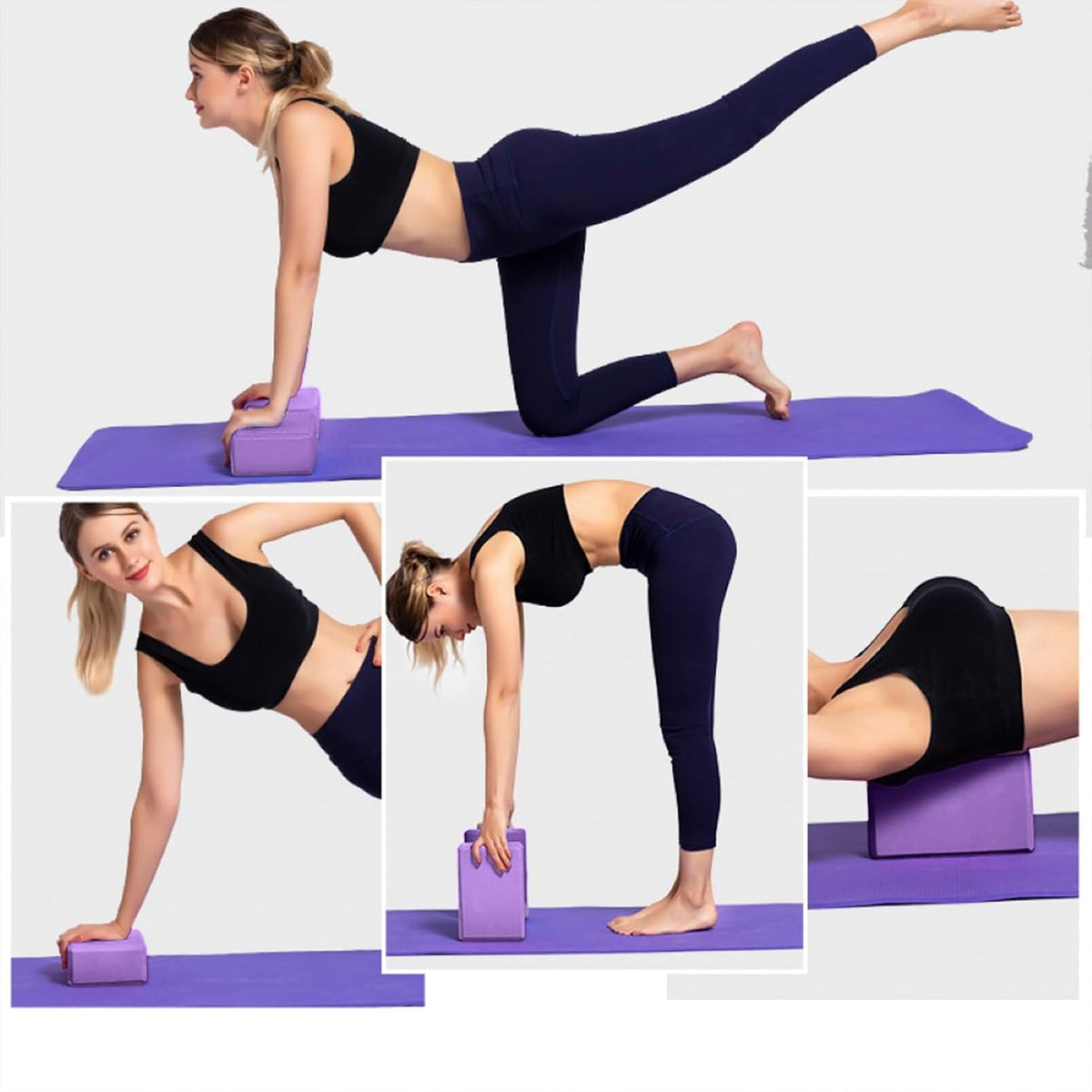 Yoga Blocks 4x6x9 Inch High Density EVA Foam Yoga Brick