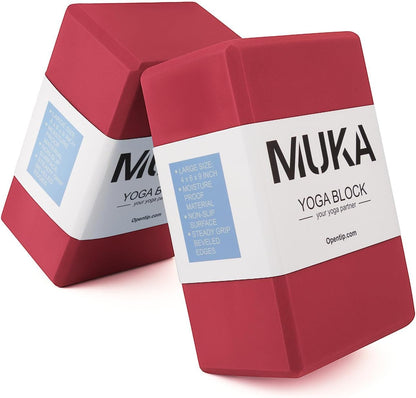 Yoga Blocks 4x6x9 Inch High Density EVA Foam Yoga Brick