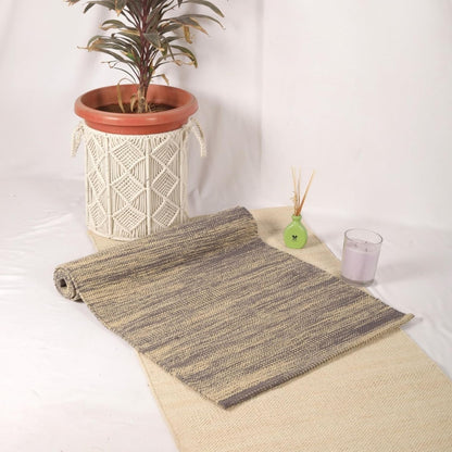 Organic Cotton Yoga Mat Extra Thich Mat for Fitness 72"L x 24"W Inches Highly Absorbent Reversible Yoga Rug Tie Dye Yoga Mat for Exercise Travel Mat for Indoor/Outdoor Use Handloomed Meditation Mat