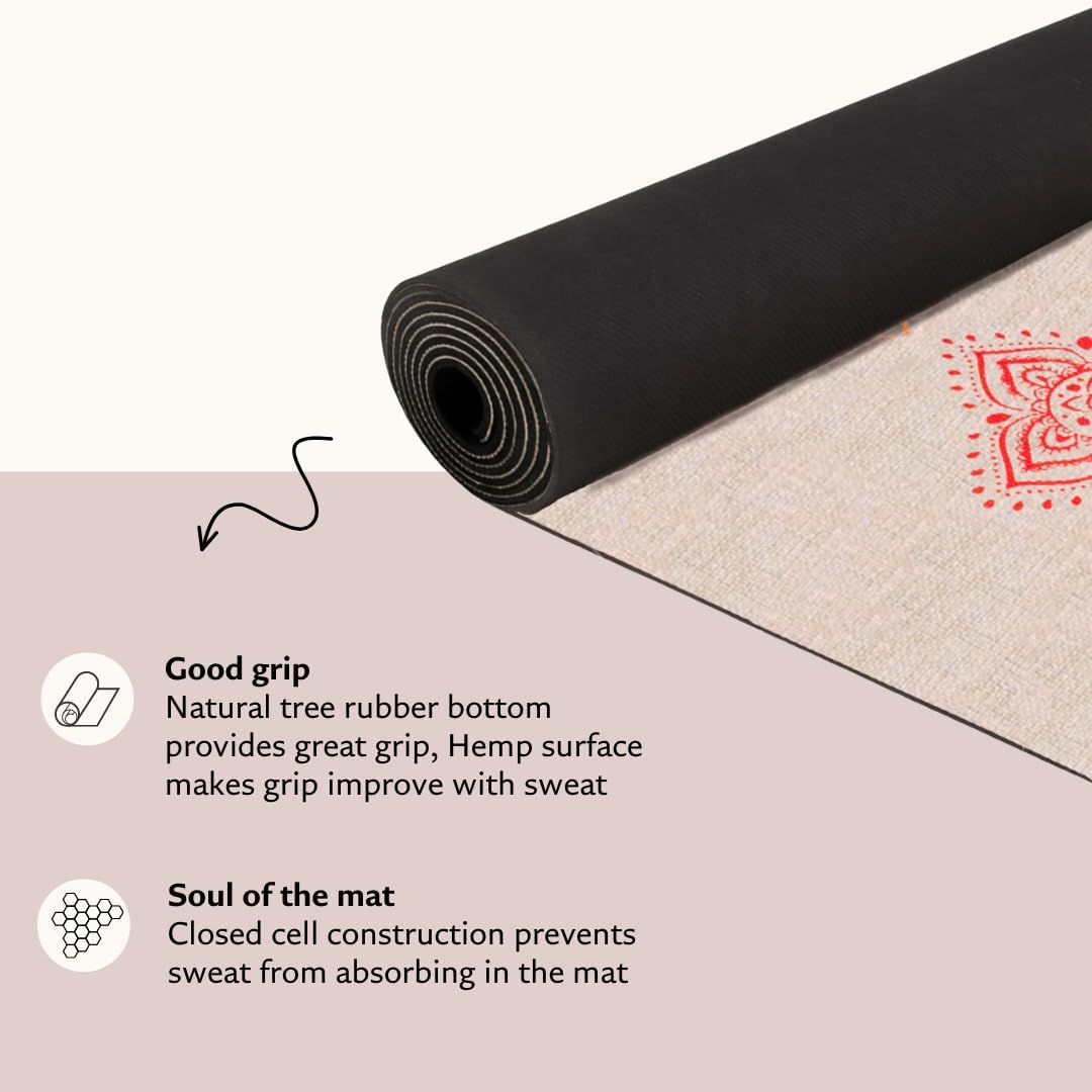 Pro Hemp Mat, Non Slip, 72 x 24 Inch, 3mm Thick