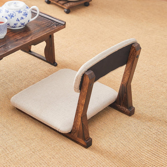 Meditation Floor Chair with Back Support, Tatami Seat