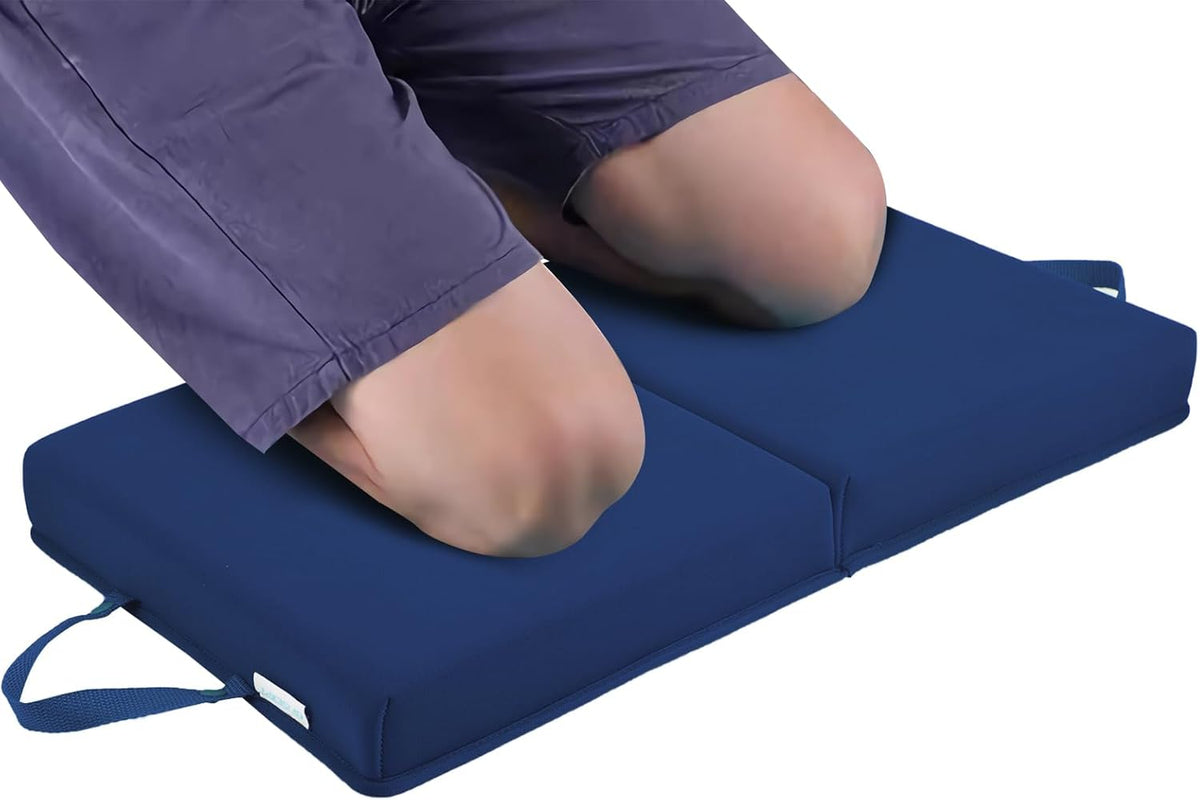 Garden Kneeling Pad, Memory Foam Knee Cushions for Gardening, Extra Thick Knee Pad, Water Resistant Prayer Pillow for Work, Yoga, Physical Therapy(Black)