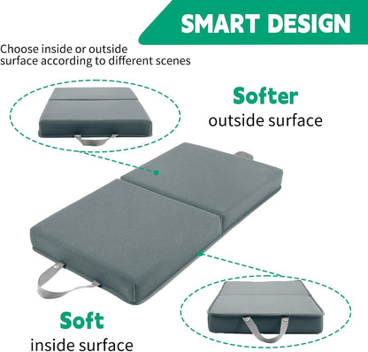 Garden Kneeling Pad, Memory Foam Knee Cushions for Gardening, Extra Thick Knee Pad, Water Resistant Prayer Pillow for Work, Yoga, Physical Therapy(Black)