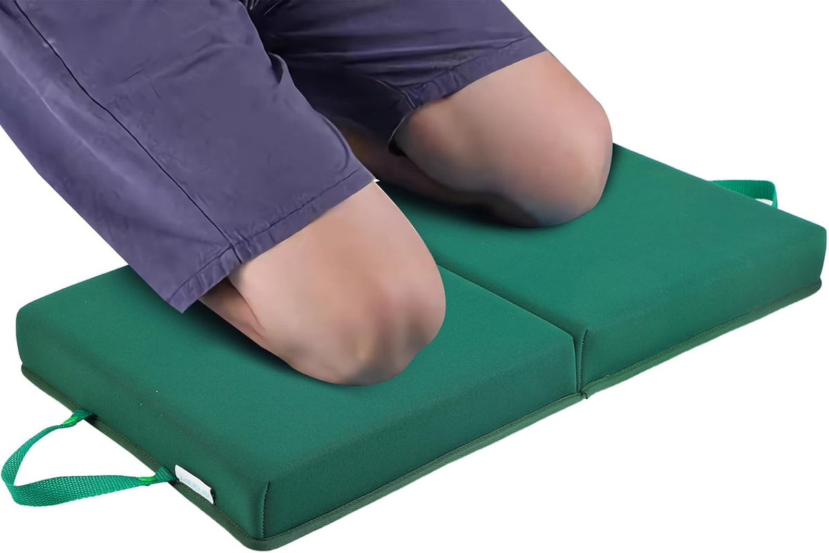 Garden Kneeling Pad, Memory Foam Knee Cushions for Gardening, Extra Thick Knee Pad, Water Resistant Prayer Pillow for Work, Yoga, Physical Therapy(Black)