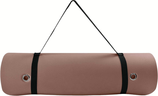 Hanging Yoga Mat, Pilates Mat, Exercise Mat for Home Workouts with Carry Strap | V Pattern | Multiple Colors