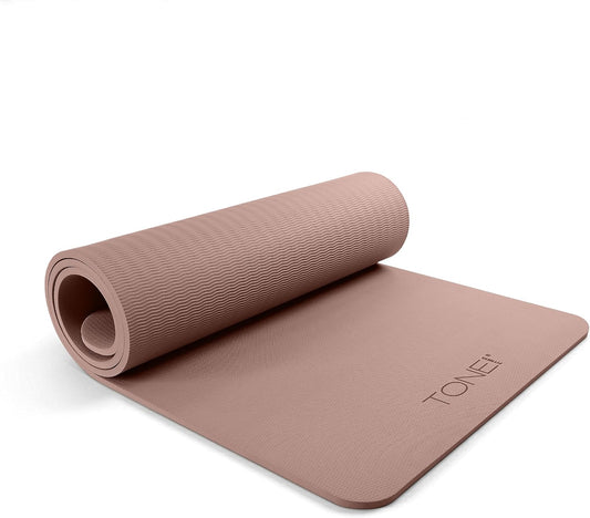 Hanging Yoga Mat, Pilates Mat, Exercise Mat for Home Workouts with Carry Strap | V Pattern | Multiple Colors