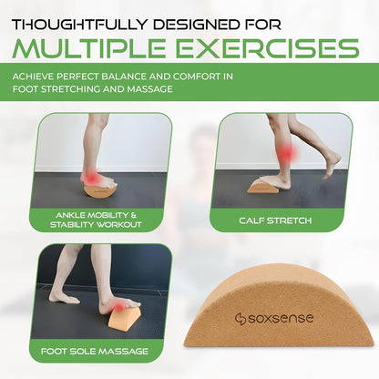 Half-Moon Calf Stretcher for Plantar Fasciitis and Balance Trainer