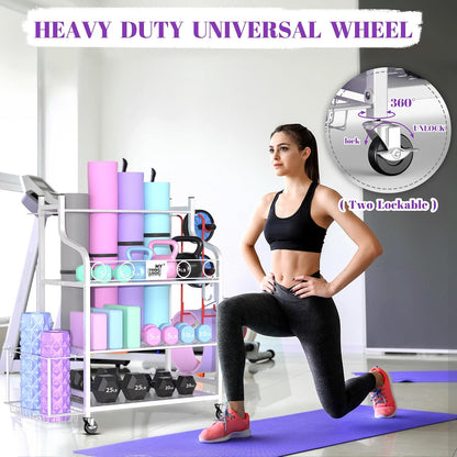 Home Gym Rack for Dumbbells, Yoga Mats and Workout Equipment