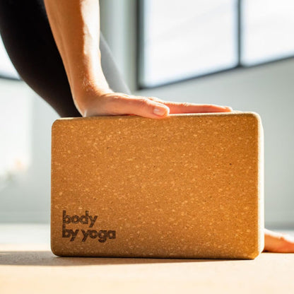 Cork Yoga Blocks 2 Pack – Premium Cork Grain, Highly Stable, Chip Resistant | Extra Large 4" x 6" x 9", No Wobble, Heavy Duty, Durable, Crumble-Free, Comfort Edges, Artisanally Crafted, Yoga Strap Set
