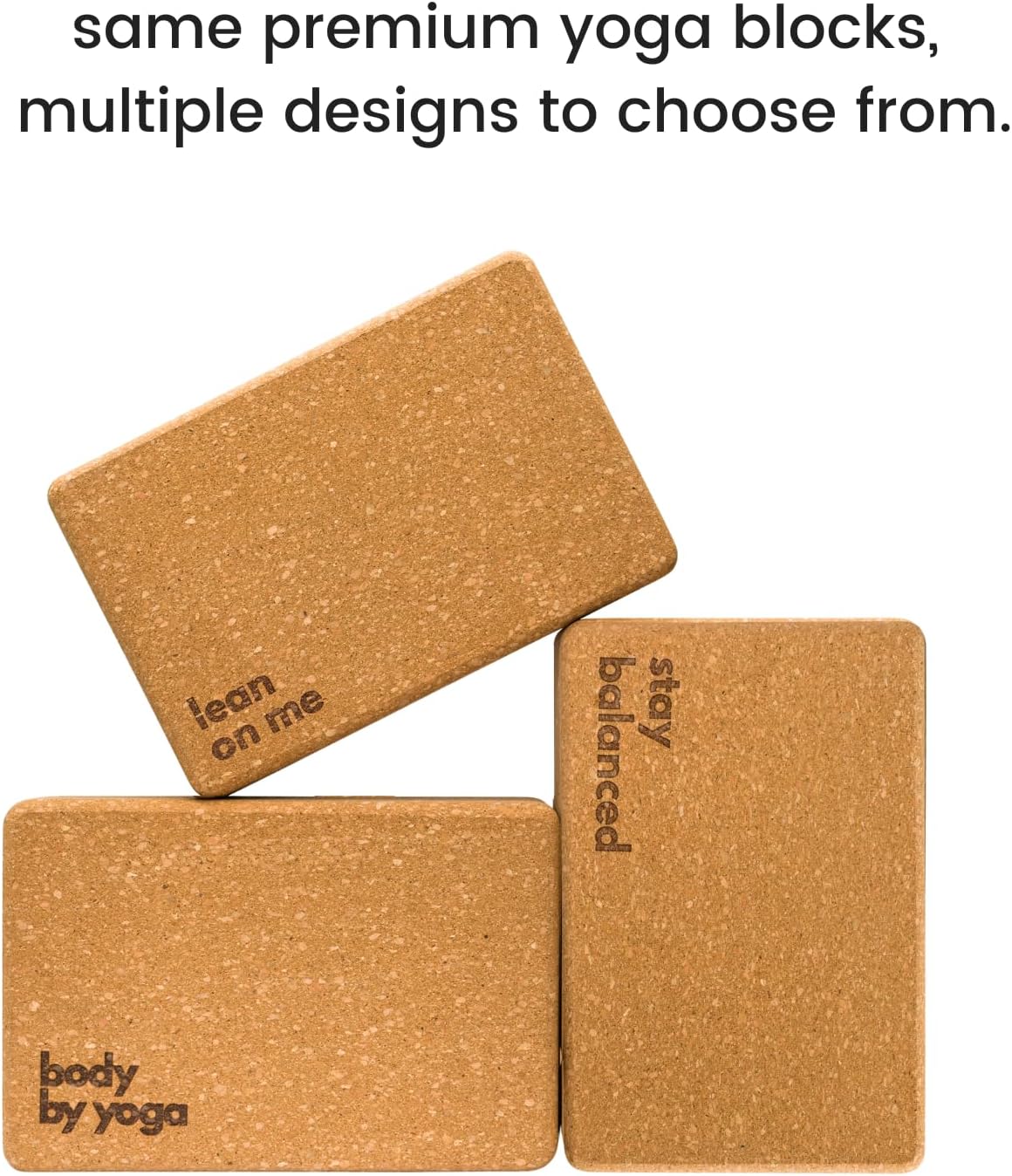 Cork Yoga Blocks 2 Pack – Premium Cork Grain, Highly Stable, Chip Resistant | Extra Large 4" x 6" x 9", No Wobble, Heavy Duty, Durable, Crumble-Free, Comfort Edges, Artisanally Crafted, Yoga Strap Set