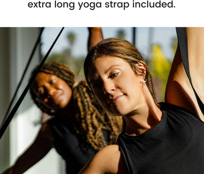 Cork Yoga Blocks 2 Pack – Premium Cork Grain, Highly Stable, Chip Resistant | Extra Large 4" x 6" x 9", No Wobble, Heavy Duty, Durable, Crumble-Free, Comfort Edges, Artisanally Crafted, Yoga Strap Set