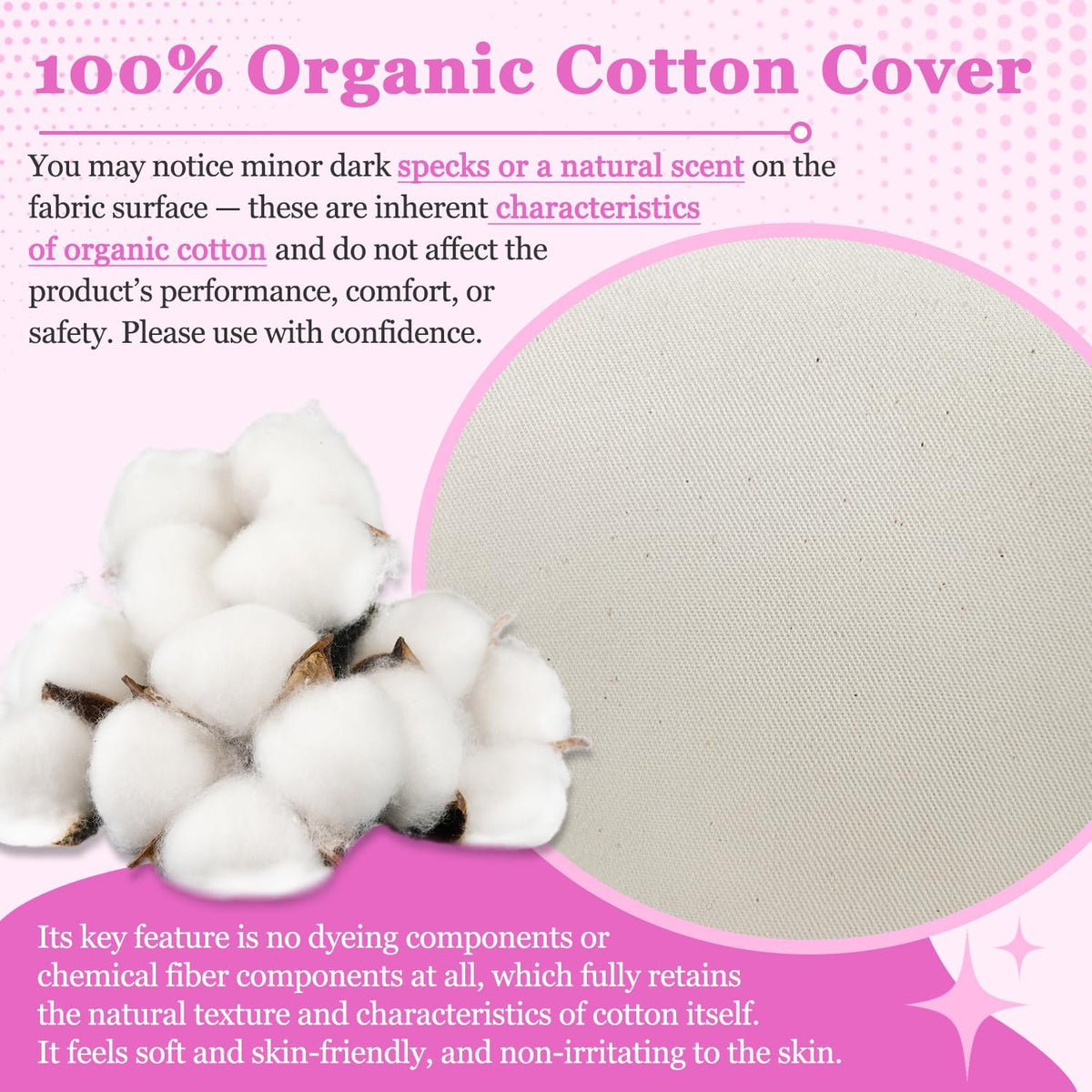Meditation Cushion - Floor Pillows for Adults Sitting, Yoga Bolster,Portable Ergonomics Tailbone Support Mat Meditation Floor Pad with 100% Organic Cotton Cover & Polyester Cotton Fill
