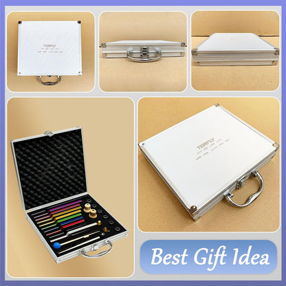 Tuning Forks for Healing Set – Includes 128Hz, 136Hz, 256Hz, 384Hz & Activator, Perfect for Healing, Chakra, Sound Therapy, Keep Body, Mind and Spirit in Perfect Harmony