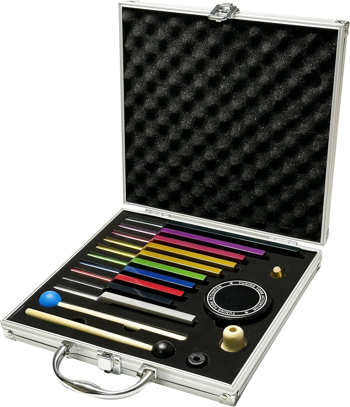 Tuning Forks for Healing Set – Includes 128Hz, 136Hz, 256Hz, 384Hz & Activator, Perfect for Healing, Chakra, Sound Therapy, Keep Body, Mind and Spirit in Perfect Harmony