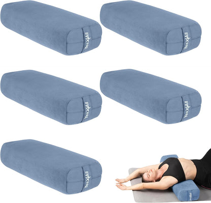 Triple-Layer Sponge Yoga Bolster Pillow for Restorative Yoga & Meditation - Versatile Yoga Support Pillow, Balance & Poses Modification
