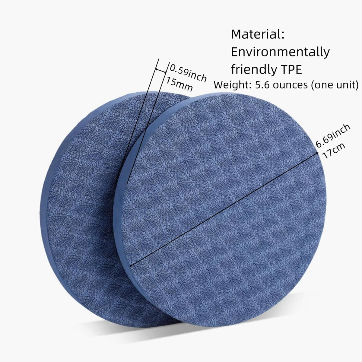 Yoga Knee Guard 2 pieces, foam Pilates Knee Guard Yoga Knee Guard Support Round Pads Anti slip Fitness Anti slip Pads. Suitable for offices, homes, knees, elbows, wrists, and hands