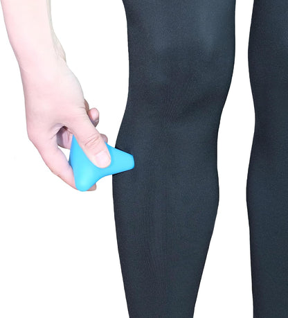 Manual Trigger Point Massage Tool Small Massager Ball 3″×2.6″ Blue