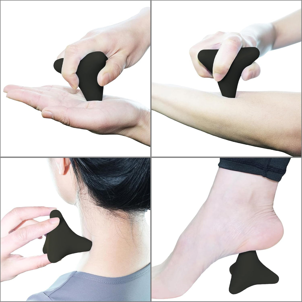 Manual Trigger Point Massage Tool Small Massager Ball 3″×2.6″ Blue