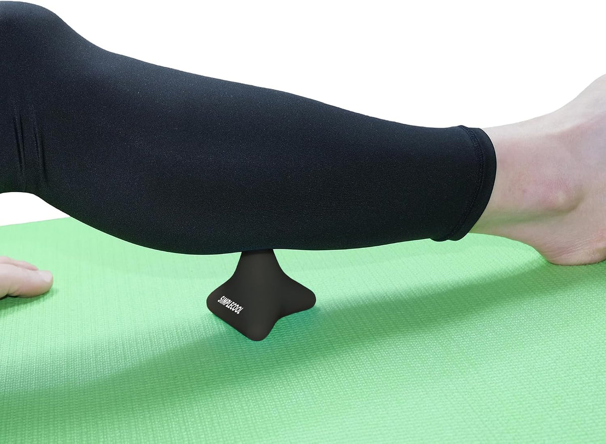 Manual Trigger Point Massage Tool Small Massager Ball 3″×2.6″ Blue