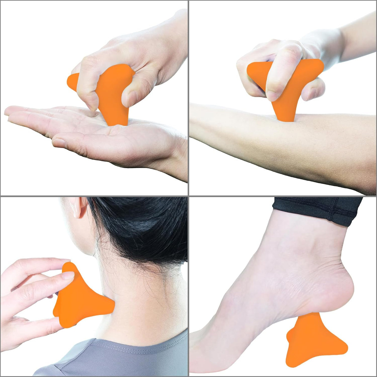 Manual Trigger Point Massage Tool Small Massager Ball 3″×2.6″ Blue