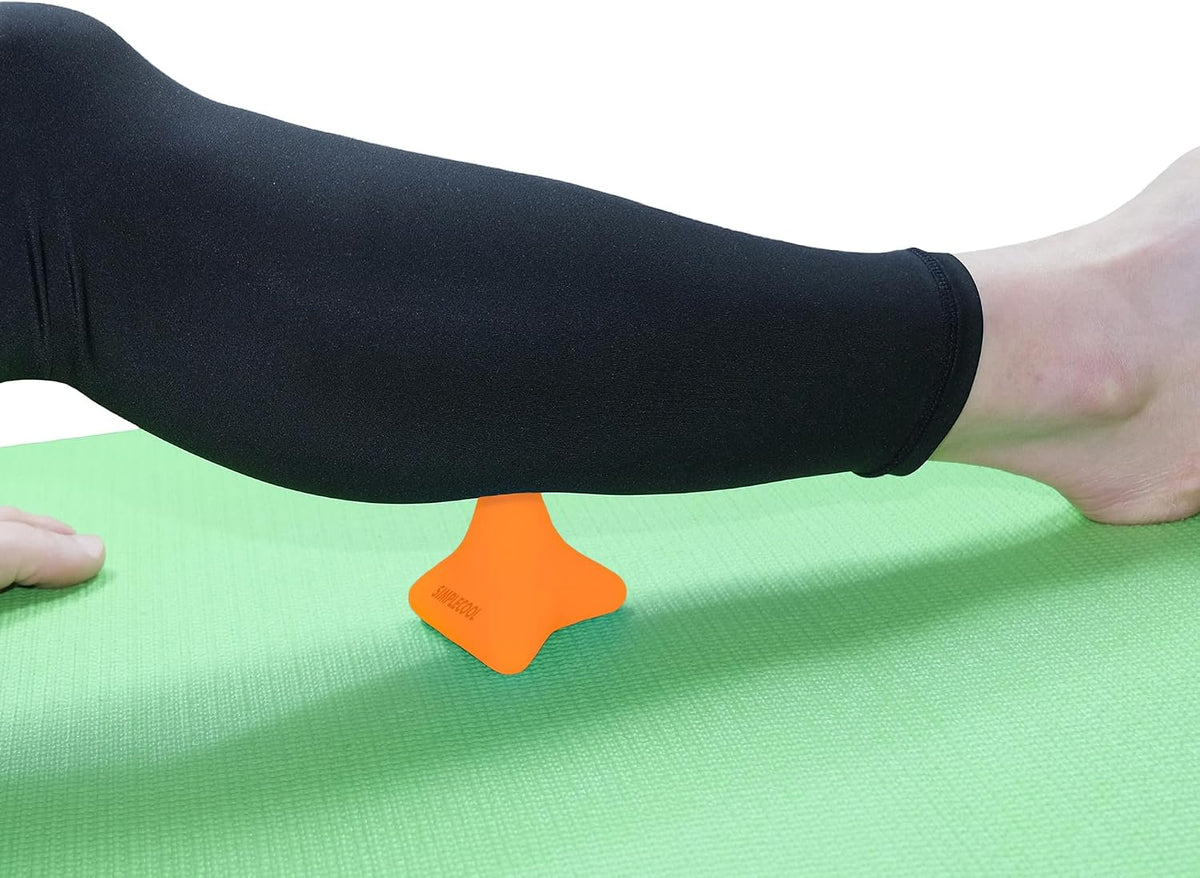 Manual Trigger Point Massage Tool Small Massager Ball 3″×2.6″ Blue