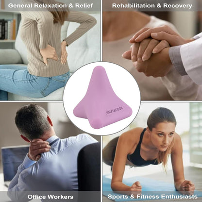 Manual Trigger Point Massage Tool Small Massager Ball 3″×2.6″ Blue