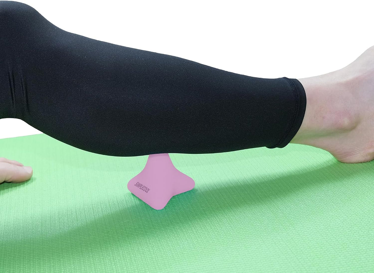 Manual Trigger Point Massage Tool Small Massager Ball 3″×2.6″ Blue