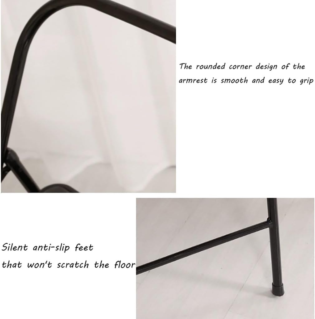 Portable Foldable Yoga Chair,Iyengar Yoga Chair,PU Leather,Front and Rear Beam Design,Backless Yoga Chair,Pilates Yoga Chair,Yoga Inversion Chair,Black