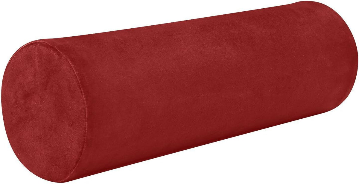 Bolster Pillow Yoga Beige Firm Neck Roll Pillow 5.5" x 17" Small Round Pillows Decorative Throw Pillows Cylinder Body Pillow Cover Back Support Pillow