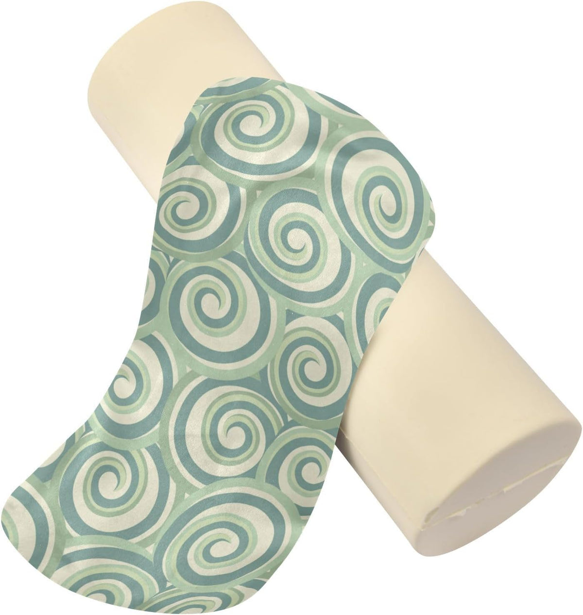 Bolster Pillow Yoga Beige Firm Neck Roll Pillow 5.5" x 17" Small Round Pillows Decorative Throw Pillows Cylinder Body Pillow Cover Back Support Pillow